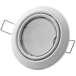 Χωνευτό Σποτ Avide GU10 Πλαίσιο Στρογγυλό Σαγρέ ʼσπρο