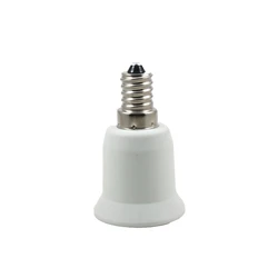 E14 to E27 Lamp Socket Adapter - White