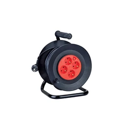 Power extension reel 10m Black/Red KF-GXGB-15