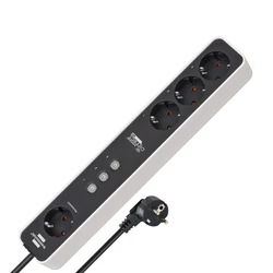 Smart WiFi Power Strip 4 Outlets (1 Permanent) BRENNENSTUHL - Model 1153240627