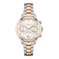 Boss Hera Γυναικείο Ρολόι 38mm Χρυσό-Γκρι 1502564