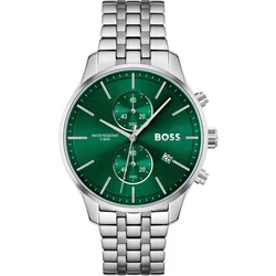 Ανδρικό Ρολόι Boss 1513975 (42mm) Μεταλλικό Μπρασελέ Ασημί