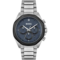 Ανδρικό Ρολόι Boss 1514015 (43mm) Μεταλλικό Μπρασελέ Ασημί