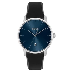Ανδρικό Ρολόι Boss 1514131 (40mm) Καουτσούκ Λουράκι Μαύρο