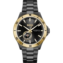 Ανδρικό Ρολόι Boss 1514203 (42mm) Μεταλλικό Μπρασελέ Μαύρο