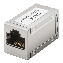 Σύνδεσμος Δικτύου Goobay RJ45 Cat 6 15217, 250MHz, PoE+, ασημί