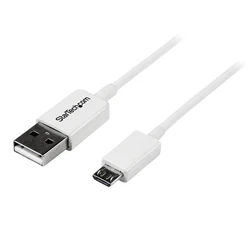 Καλώδιο USB σε Micro USB Startech USBPAUB1MW Λευκό