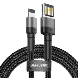 Καλώδιο USB to Lightning Baseus Cafule 2.4A 1m (gray-black)