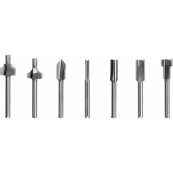 Dremel HSS Milling Cutters Set for Wood Edge Shaping, 7 pcs