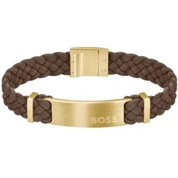 BOSS Men's Leather Bracelet 19 cm (Model 1580607S)