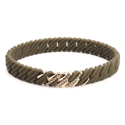 Γυναικείο Βραχιόλι TheRubz 15-100-362 (Talla Unica) Silicone / από Ατσάλι Green, Gold