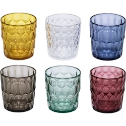 Guzzini Vanity Set of 6 Plastic Water Glasses 350ml