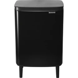 Brabantia Bo Hi Plastic Waste Bin Black 12 L (22 72 26)