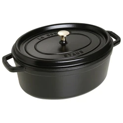 Staub Oval Cocotte Roaster 33 cm 6,7 L - Μαντρό (Zwilling)