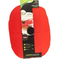 Charles Viancin Poppy Oblong Silicone Lid 35x25 cm - Red
