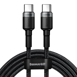 Καλώδιο USB-C to USB-C Baseus Cafule PD2.0 100W flash charging For Type- (20V 5A)2m Gray+Black