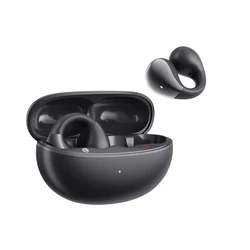 Bluetooth Handsfree QCY Crossky C30 Black Open Ear TPU Earclip, Bass Enhance Algo. BT 5.4 Dual Connection 25h