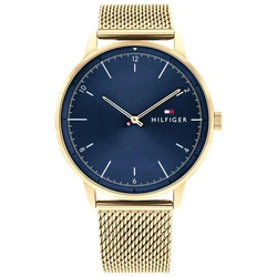 Ανδρικό Ρολόι Tommy Hilfiger 1791877 (43mm) Μεταλλικό Μπρασελέ Χρυσό