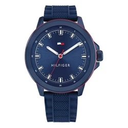 Ανδρικό Ρολόι Tommy Hilfiger 1792022 (48mm) Μεταλλικό Μπρασελέ Μπλε