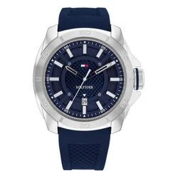Ανδρικό Ρολόι Tommy Hilfiger 1792134 (48mm) Καουτσούκ Λουράκι Μπλε