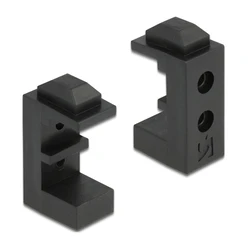 Βάση Σκληρού Δίσκου Delock 18027 για 2.5" & 3.5" HDD/SSD, 8τμχ, μαύρη