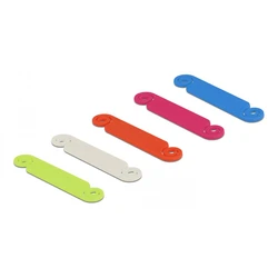 Οργανωτής Καλωδίων Delock ετικέτες 18406, διάφορα χρώματα, 10τμχ