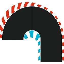 Carrera Καμπύλη Hairpin 180° Αριστερή/Δεξιά