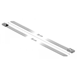 Δεματικά Καλωδίων Delock μεταλλικός σφιγκτήρας 18771, 200x7.9mm, 10τμχ