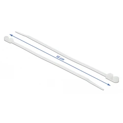 Δεματικά Καλωδίων Delock 18944 με οπή στερέωσης, 160x4.8mm, λευκά, 10τμχ