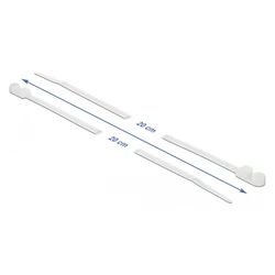 Δεματικά Καλωδίων Delock 18945 με οπή στερέωσης, 200x4.8mm, λευκά, 10τμχ