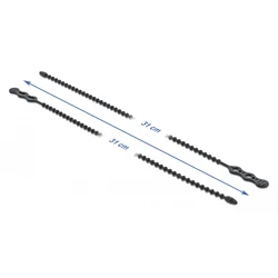 Δεματικά Καλωδίων Delock Reusable 18967, 310X4.5mm, Μαύρα, 10τμχ