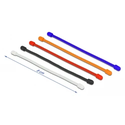 Δεματικά Καλωδίων Delock 18970, εύκαμπτα, 80x4mm, χρωματιστά, 10τμχ