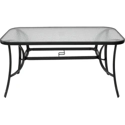 Velco Metallic Charcoal Parallelogram Table L140xW80xH70cm