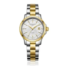 Γυναικείο Ρολόι Emile Chouriet 191155L60280 (29,5mm) Μεταλλικό Μπρασελέ Ασημί