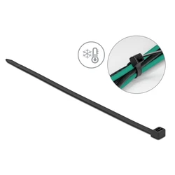 Δεματικά Καλωδίων Delock 19228, 380x7.6mm, μαύρα, 50τμχ