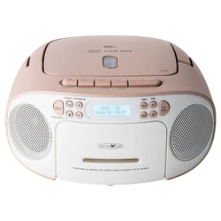 Reflexion Portable Boombox with USB / Radio - Pink (Model RCR2260DAB)