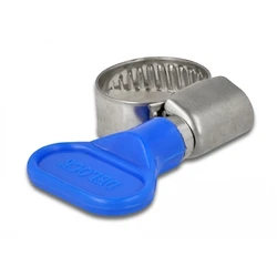 Σφιγκτήρας Delock λαστιχοσωλήνα με πεταλούδα 10-16mm, μπλε, 10τμχ