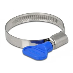 Σφιγκτήρας Delock λαστιχοσωλήνα με πεταλούδα 32-50mm, μπλε, 10τμχ