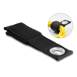 Δεματικά Καλωδίων Delock ιμάντες velcro 19560, 26 x 3.8cm, μαύρος, 5τμχ