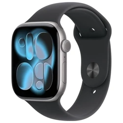 Apple Watch Series 11 GPS + Cellular 46mm Space Grey Aluminum Case | Black Sport Band (M/L)