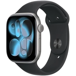 Apple Watch Series 11 GPS 46mm Space Grey Aluminium Case | Black Sport Band - S/M