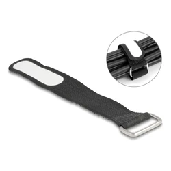 Δεματικά Καλωδίων Delock ιμάντες velcro 19603, 12.7 x 2cm, μαύρος, 5τμχ