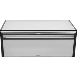 Brabantia Klappbrotkasten Front eckig (Fall-front bread bin), Steel Matt