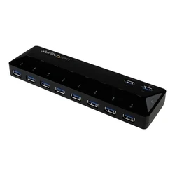 USB Hub StarTech 10 Port 3.0 with Charge and Sync Port - 2 x 1.5A Ports - and Fast Charge Station - 10 ports