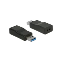 Converter Delock USB3.1 Typ A -> Typ C St/Bu Black