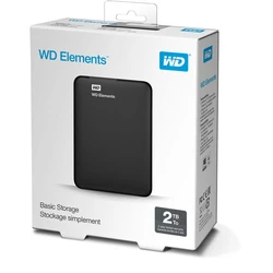 Εξωτερικός Σκληρός Δίσκος 2TB Western Digital 2,5 USB 3.0 Elements Portable Black Retail