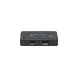 Splitter Manhattan 4K 2-Port HDMI Black