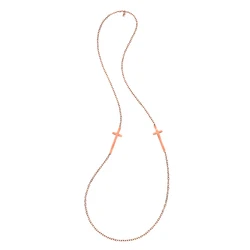 Γυναικείο Κολιέ Folli Follie 1N13T005R (80cm) Silver Plated Pinkish