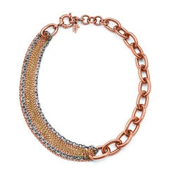 Γυναικείο Κολιέ Folli Follie 1N14T072Rya (30cm) από Ατσάλι Pink