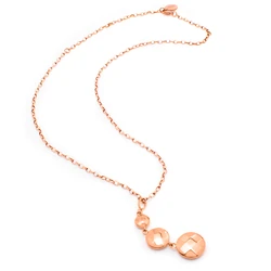 Γυναικείο Κολιέ Folli Follie 1N9T133R (45cm) από Ατσάλι Pink